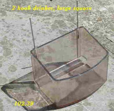 2 hook drinker large square 