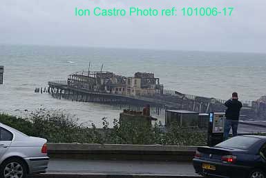 Hastings Pier on Fire